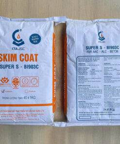 Vữa khô trát mỏng skimcoat CTA BI903C chuyên dùng cho bê tông nhẹ, bê tông khí chưng áp