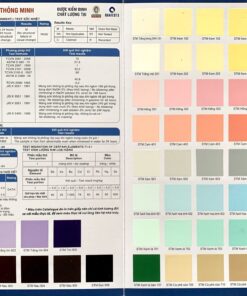 Bảng màu Sơn xây dựng thông minh Hoa Việt