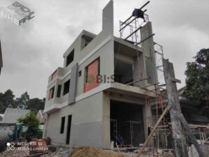 Tường gạch AAC sau khi được trát mỏng hoàn thiện