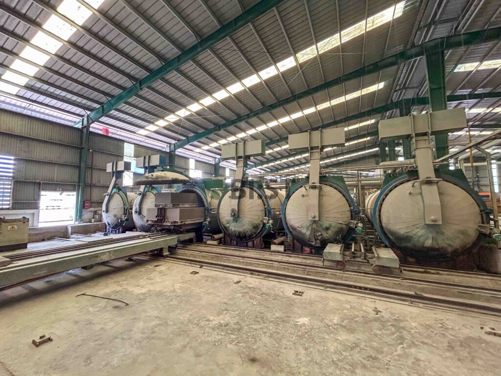 nhà máy sản xuất gạch AAC bê tông khí chưng áp