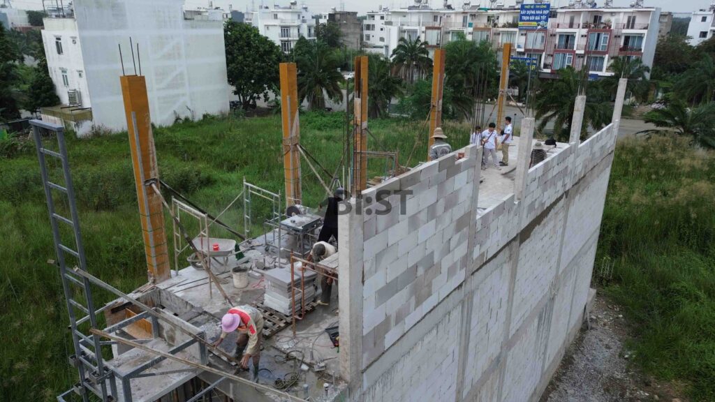 Xây nhà bằng gạch AAC 3.5 MPa